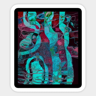 Digital abstract art 2.6 Sticker